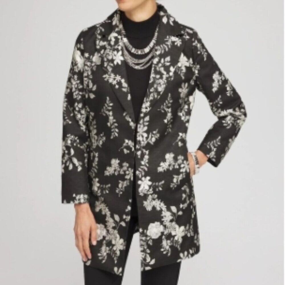 CHICO's Floral Jacquard Topper
